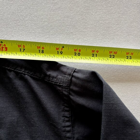 Vintage Men's Tru-Spec Black Tactical Utility Shirt Large Regular - Picture 10 of 14